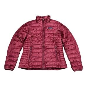 Patagonia Down Puffer Women’s Small Pink Goose Down Full Zip Jacket 84683 - EUC
